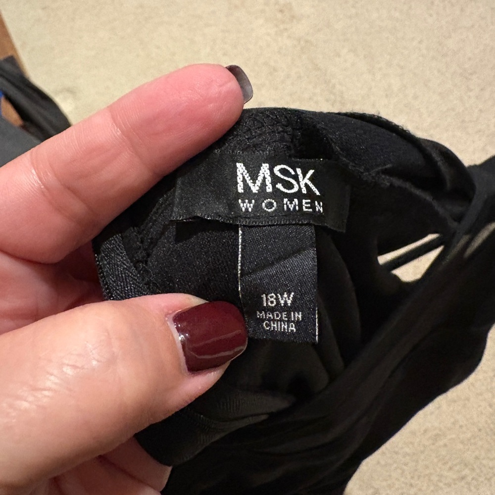 MSK Black Evening Dress - Picture 7 of 9